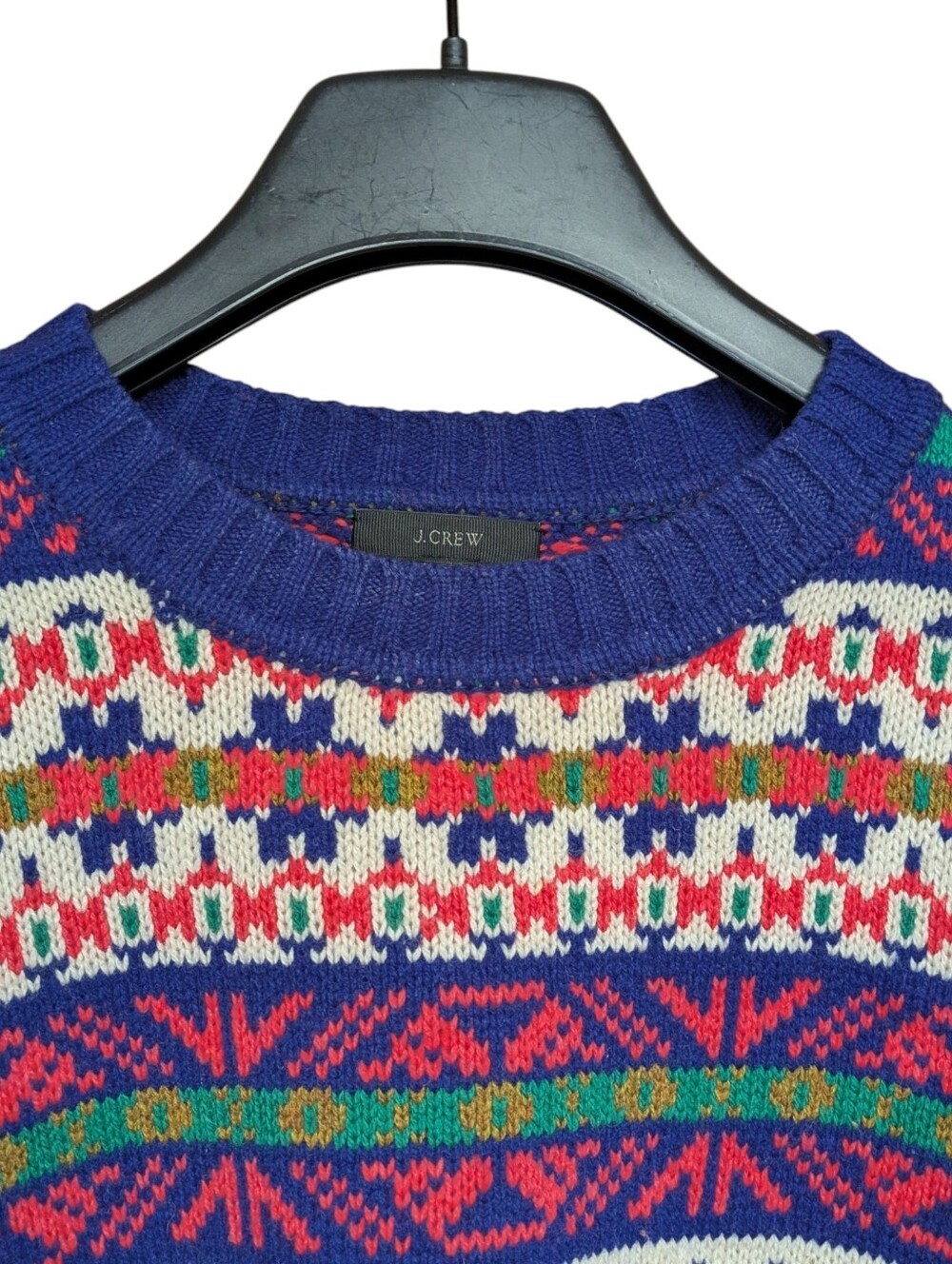 J. Crew Fair Isle 100% Wool Crew Neck Sweater Size XS - Picture 3 of 11